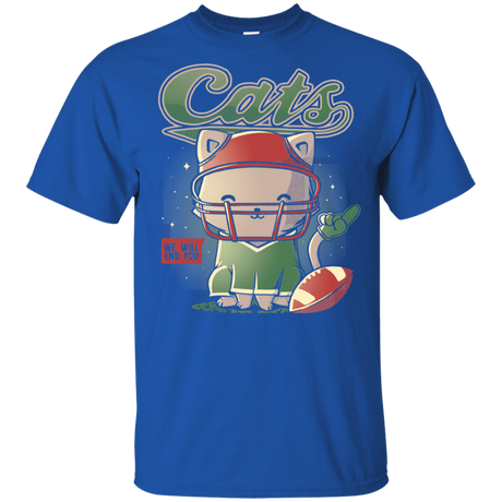 T-Shirts Royal / YXS Cats Football Youth T-Shirt