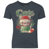T-Shirts Vintage Navy / YXS Cats Football Youth Triblend T-Shirt