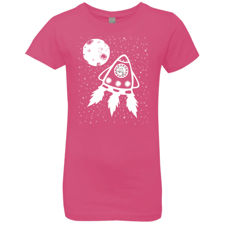 T-Shirts Hot Pink / YXS Catstronaut Girls Premium T-Shirt