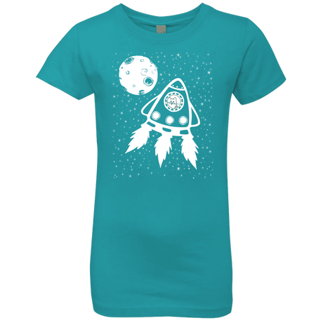 T-Shirts Tahiti Blue / YXS Catstronaut Girls Premium T-Shirt