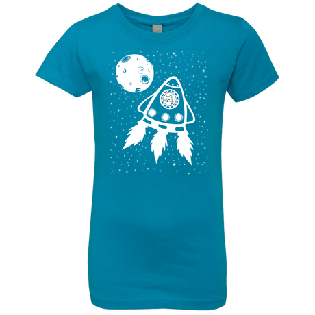 T-Shirts Turquoise / YXS Catstronaut Girls Premium T-Shirt