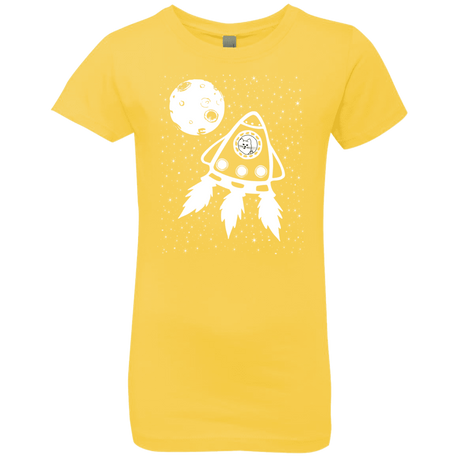 T-Shirts Vibrant Yellow / YXS Catstronaut Girls Premium T-Shirt