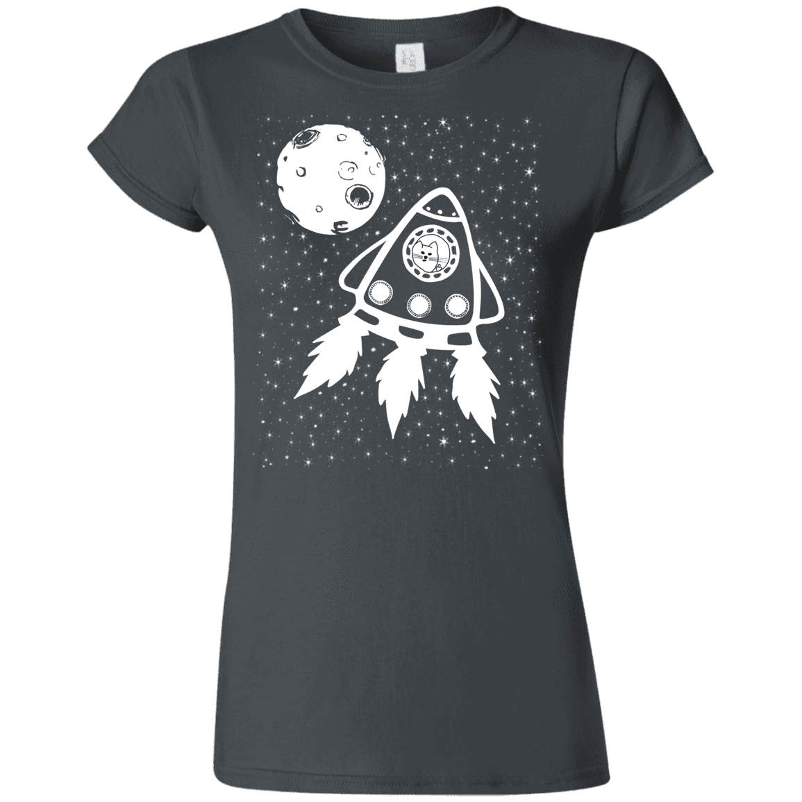 T-Shirts Charcoal / S Catstronaut Junior Slimmer-Fit T-Shirt