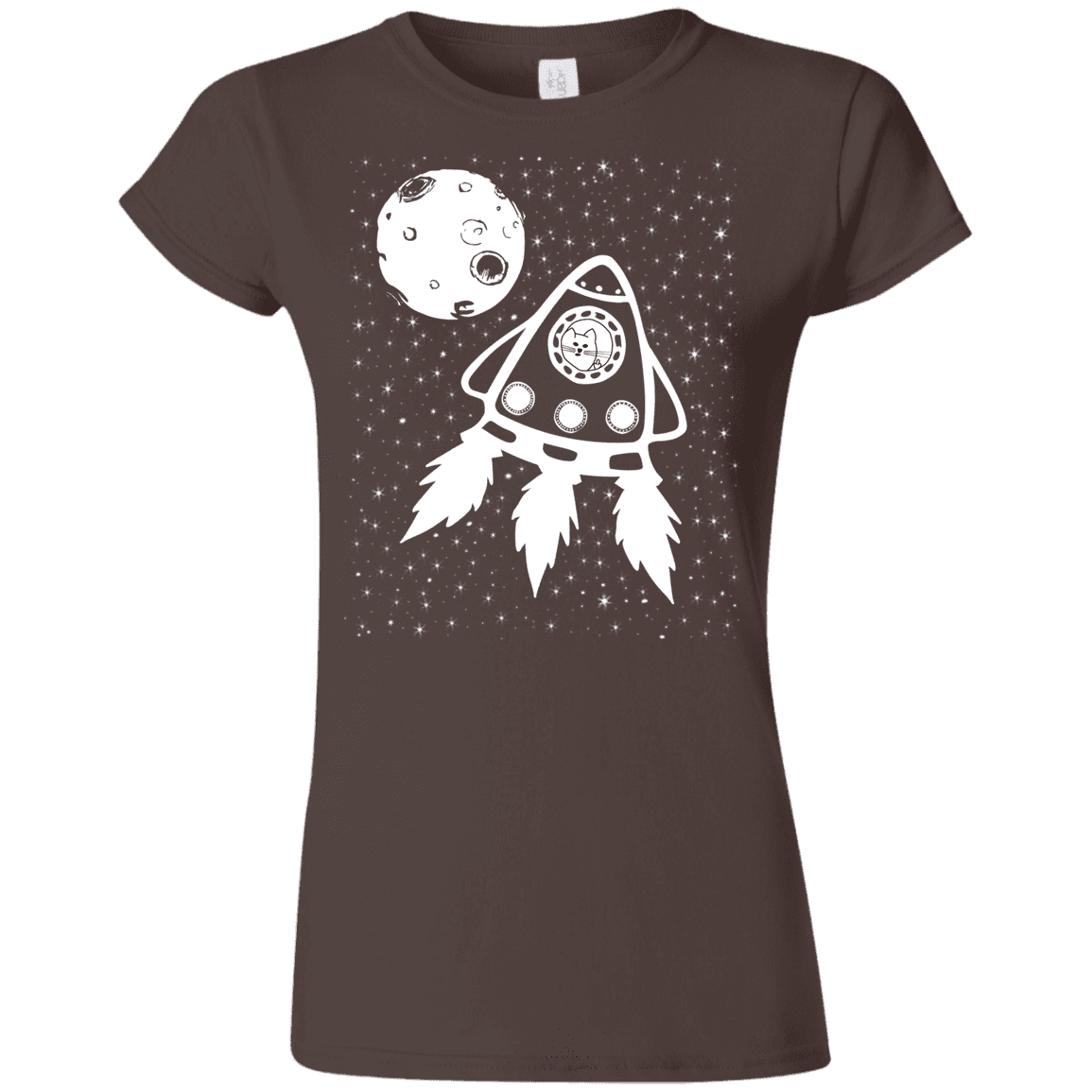 T-Shirts Dark Chocolate / S Catstronaut Junior Slimmer-Fit T-Shirt