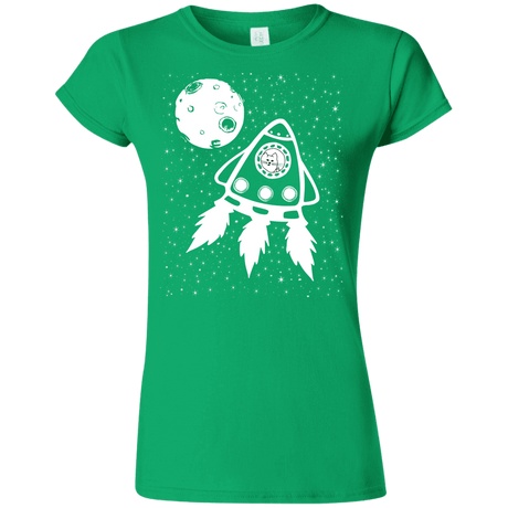 T-Shirts Irish Green / S Catstronaut Junior Slimmer-Fit T-Shirt