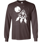 T-Shirts Dark Chocolate / S Catstronaut Men's Long Sleeve T-Shirt