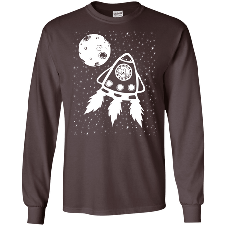 T-Shirts Dark Chocolate / S Catstronaut Men's Long Sleeve T-Shirt