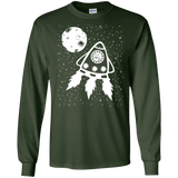 T-Shirts Forest Green / S Catstronaut Men's Long Sleeve T-Shirt