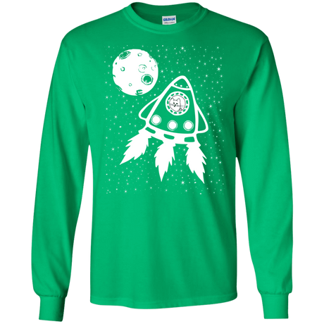 T-Shirts Irish Green / S Catstronaut Men's Long Sleeve T-Shirt