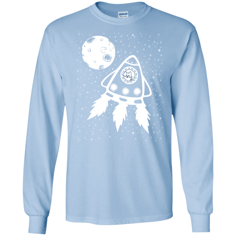 T-Shirts Light Blue / S Catstronaut Men's Long Sleeve T-Shirt