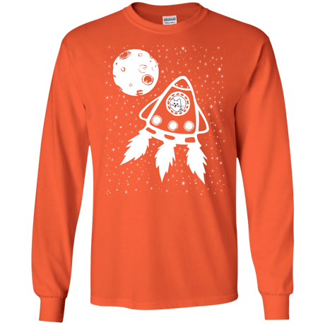 T-Shirts Orange / S Catstronaut Men's Long Sleeve T-Shirt