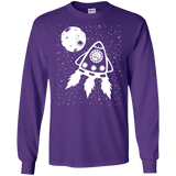 T-Shirts Purple / S Catstronaut Men's Long Sleeve T-Shirt