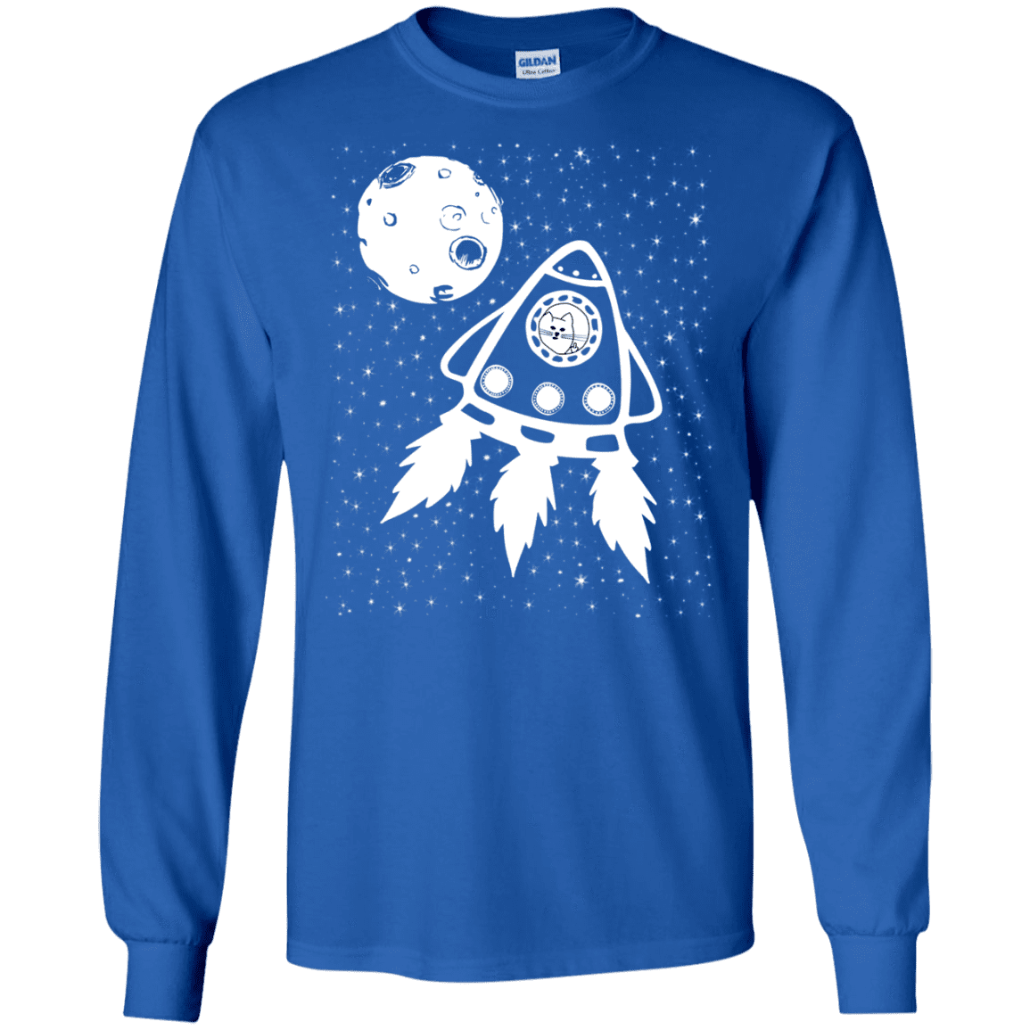 T-Shirts Royal / S Catstronaut Men's Long Sleeve T-Shirt