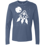 T-Shirts Indigo / S Catstronaut Men's Premium Long Sleeve