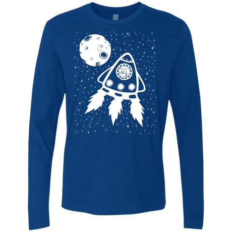 T-Shirts Royal / S Catstronaut Men's Premium Long Sleeve
