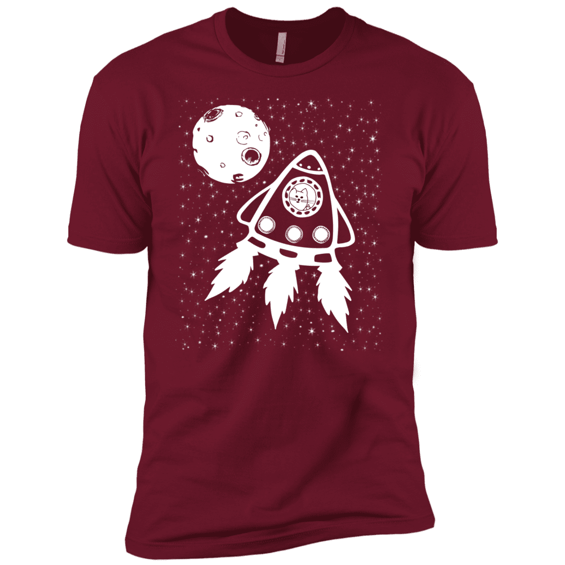 T-Shirts Cardinal / X-Small Catstronaut Men's Premium T-Shirt