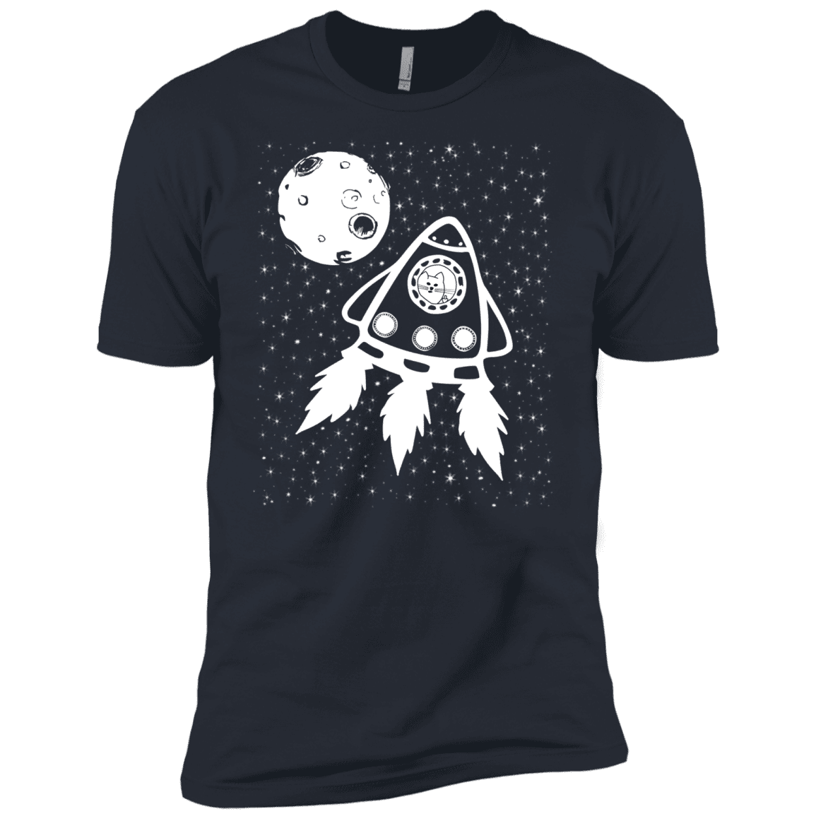 T-Shirts Indigo / X-Small Catstronaut Men's Premium T-Shirt