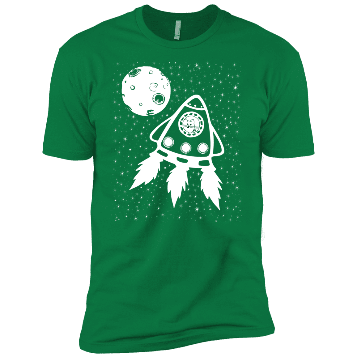 T-Shirts Kelly Green / X-Small Catstronaut Men's Premium T-Shirt