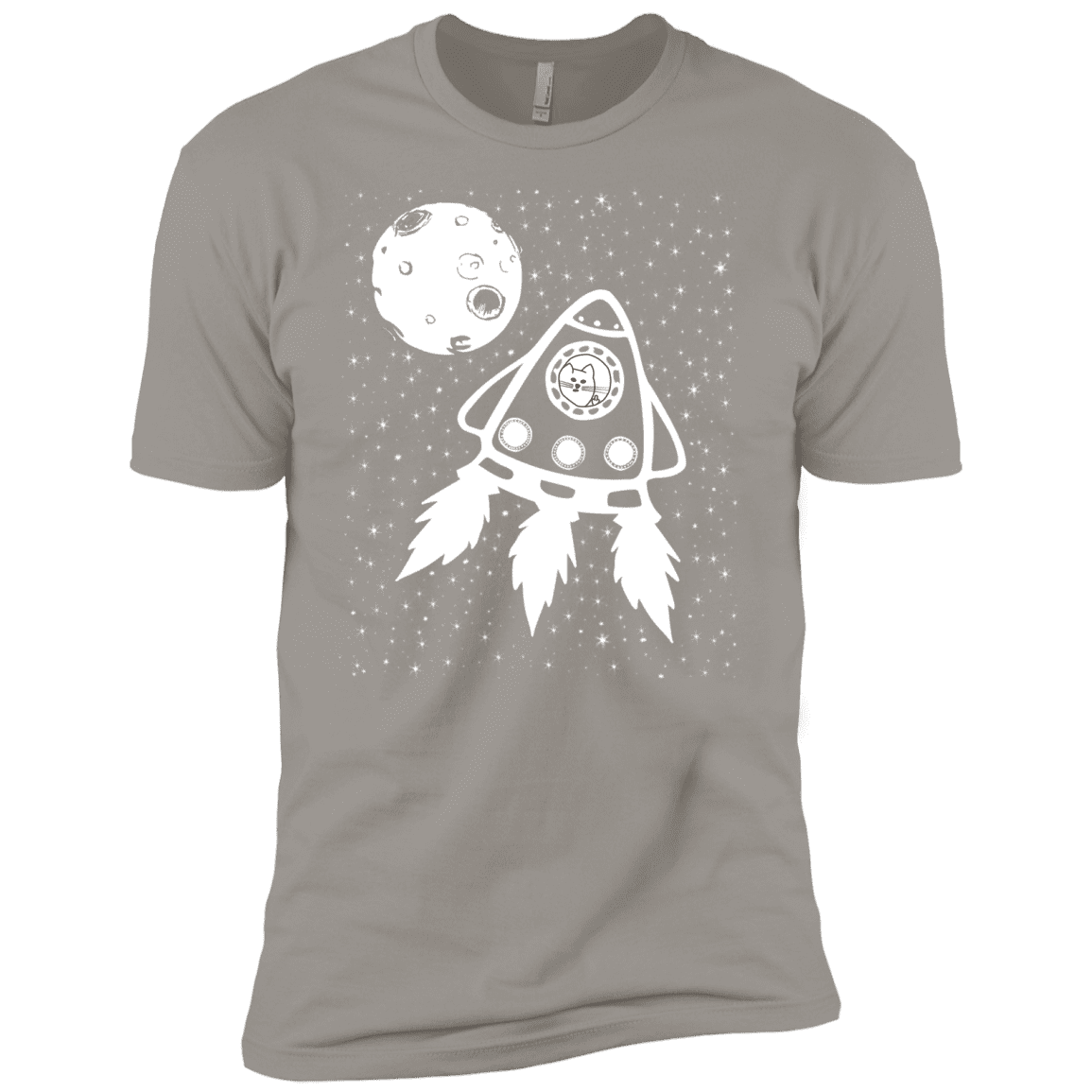 T-Shirts Light Grey / X-Small Catstronaut Men's Premium T-Shirt