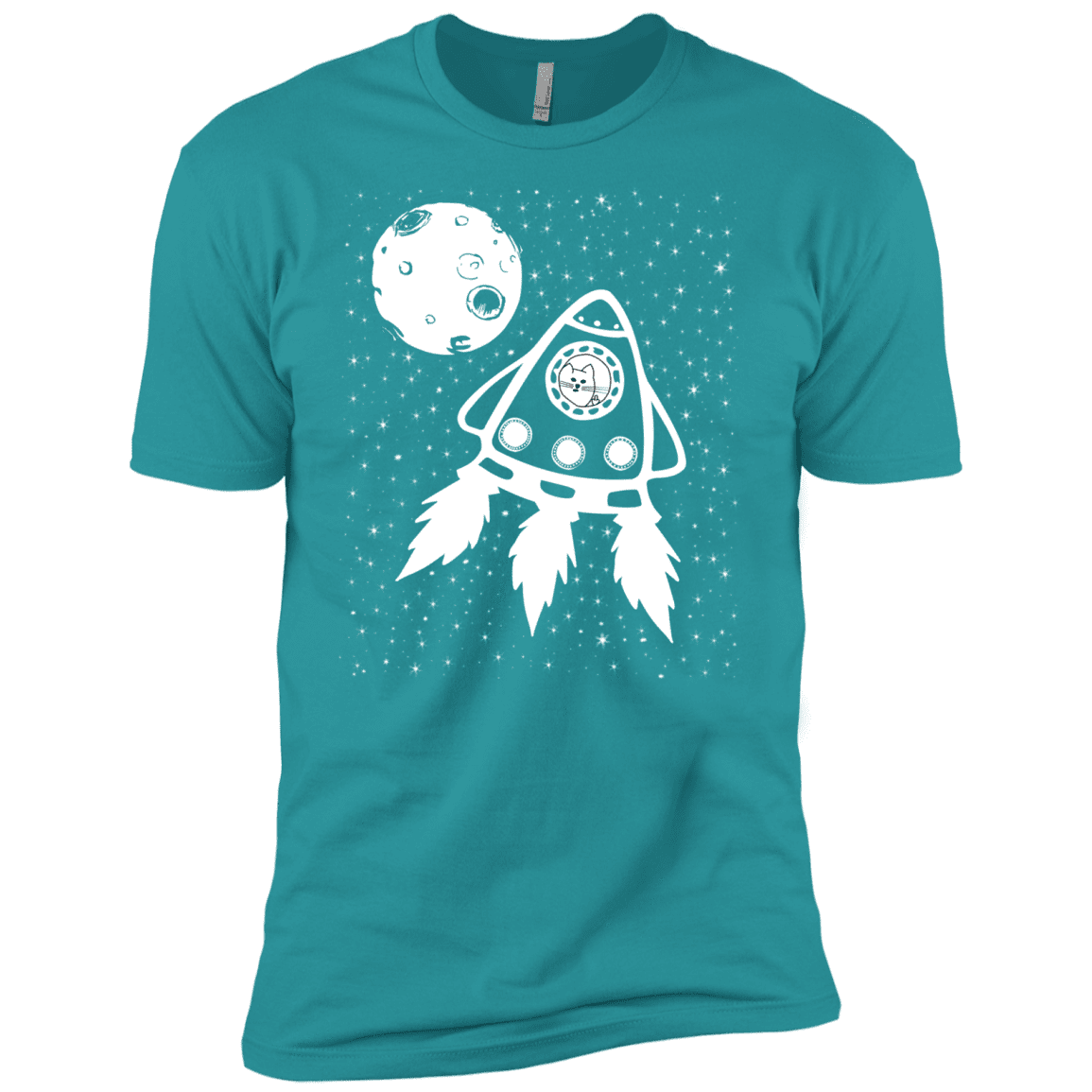 T-Shirts Tahiti Blue / X-Small Catstronaut Men's Premium T-Shirt