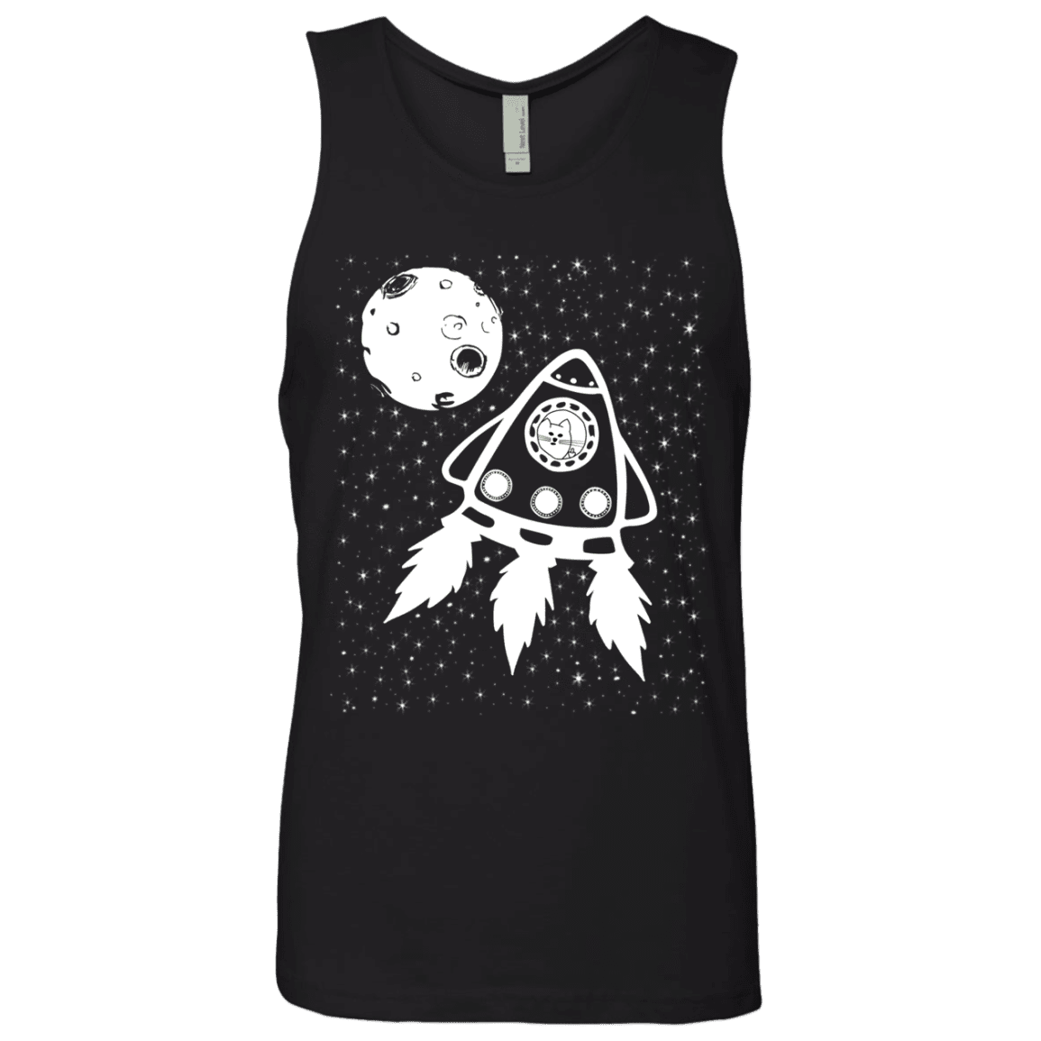 T-Shirts Black / S Catstronaut Men's Premium Tank Top