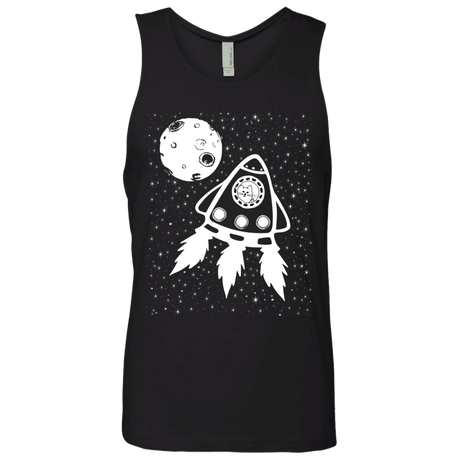 T-Shirts Black / S Catstronaut Men's Premium Tank Top