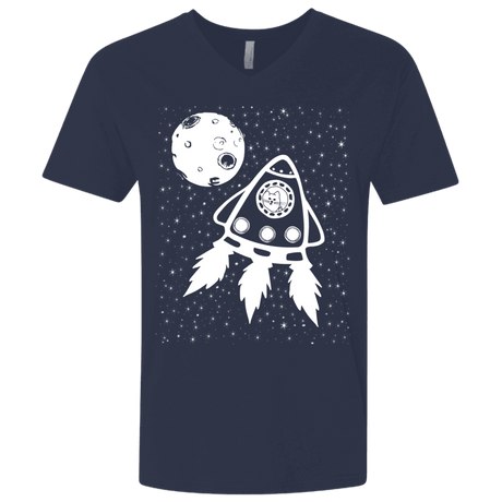 T-Shirts Midnight Navy / X-Small Catstronaut Men's Premium V-Neck