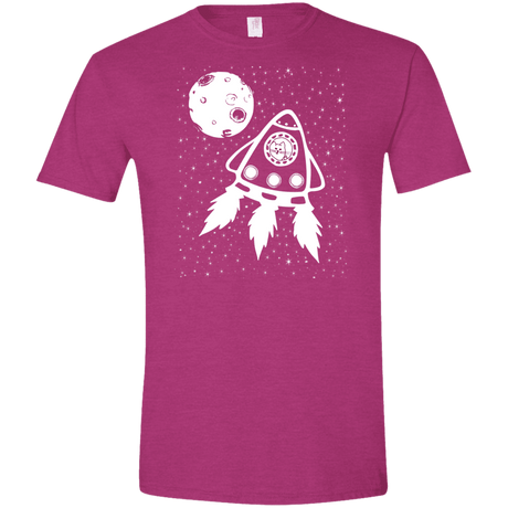 T-Shirts Antique Heliconia / S Catstronaut Men's Semi-Fitted Softstyle