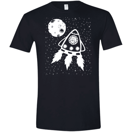 T-Shirts Black / X-Small Catstronaut Men's Semi-Fitted Softstyle