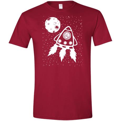 T-Shirts Cardinal Red / S Catstronaut Men's Semi-Fitted Softstyle
