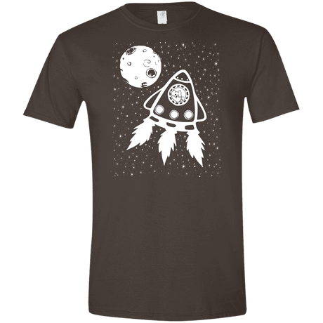 T-Shirts Dark Chocolate / S Catstronaut Men's Semi-Fitted Softstyle