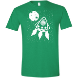 T-Shirts Heather Irish Green / S Catstronaut Men's Semi-Fitted Softstyle