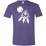 T-Shirts Heather Purple / S Catstronaut Men's Semi-Fitted Softstyle