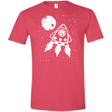 T-Shirts Heather Red / S Catstronaut Men's Semi-Fitted Softstyle