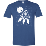 T-Shirts Heather Royal / X-Small Catstronaut Men's Semi-Fitted Softstyle