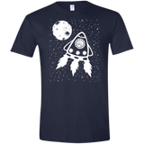 T-Shirts Navy / X-Small Catstronaut Men's Semi-Fitted Softstyle