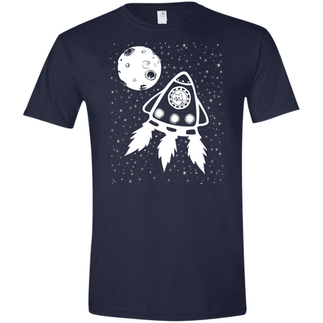 T-Shirts Navy / X-Small Catstronaut Men's Semi-Fitted Softstyle