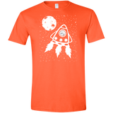 T-Shirts Orange / S Catstronaut Men's Semi-Fitted Softstyle