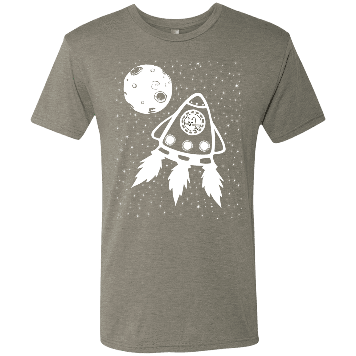 T-Shirts Venetian Grey / S Catstronaut Men's Triblend T-Shirt