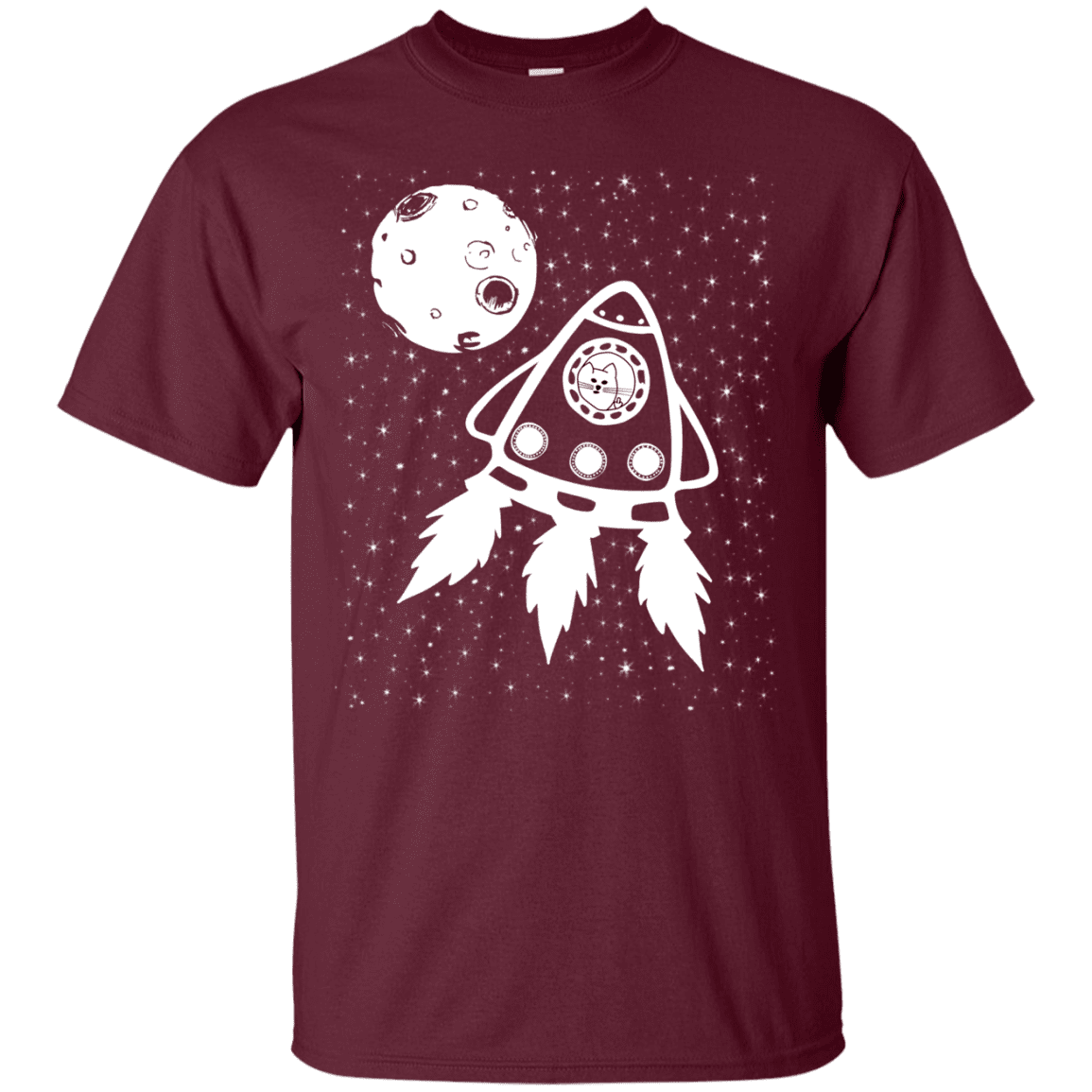 T-Shirts Maroon / S Catstronaut T-Shirt