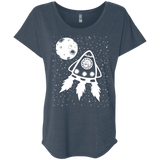 T-Shirts Indigo / X-Small Catstronaut Triblend Dolman Sleeve