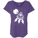 T-Shirts Purple Rush / X-Small Catstronaut Triblend Dolman Sleeve