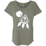 T-Shirts Venetian Grey / X-Small Catstronaut Triblend Dolman Sleeve