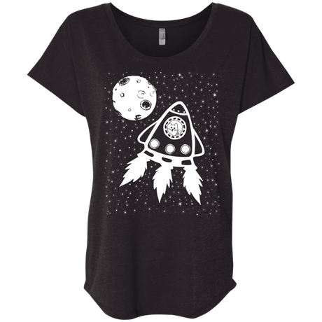 T-Shirts Vintage Black / X-Small Catstronaut Triblend Dolman Sleeve