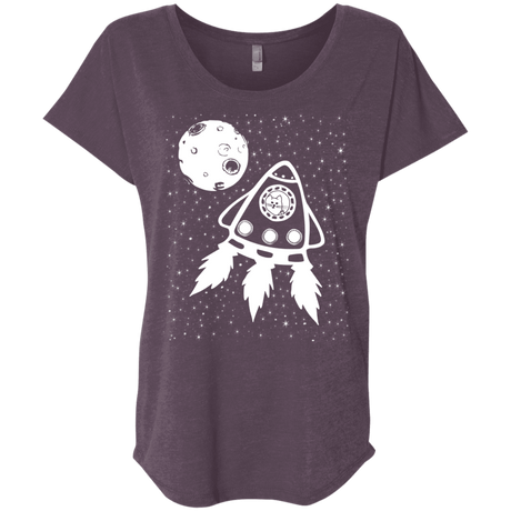T-Shirts Vintage Purple / X-Small Catstronaut Triblend Dolman Sleeve