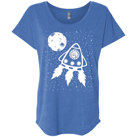 T-Shirts Vintage Royal / X-Small Catstronaut Triblend Dolman Sleeve
