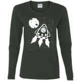 T-Shirts Forest / S Catstronaut Women's Long Sleeve T-Shirt