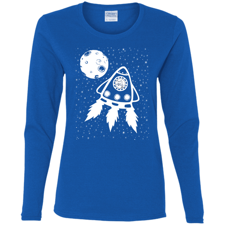 T-Shirts Royal / S Catstronaut Women's Long Sleeve T-Shirt