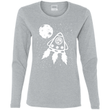 T-Shirts Sport Grey / S Catstronaut Women's Long Sleeve T-Shirt