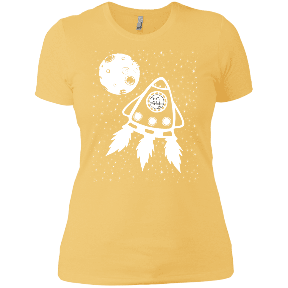 T-Shirts Banana Cream/ / X-Small Catstronaut Women's Premium T-Shirt